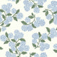 RI5143 Blue/White Hydrangea Wallpaper