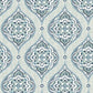 2821-25146 Adele Aqua Damask Wallpaper
