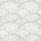 2903-25870 Bennett Charcoal Dotted Scallop Wallpaper Blue Bell By A Street Print