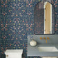 RI5154 Navy Wildwood Wallpaper