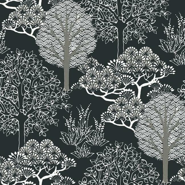 Kimono Trees Wallpaper