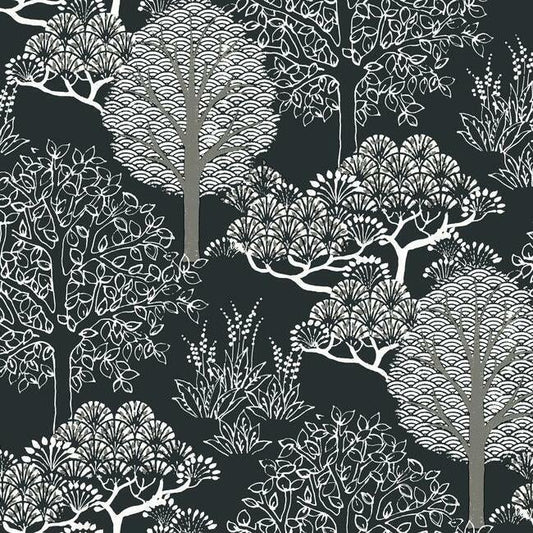 Kimono Trees Wallpaper