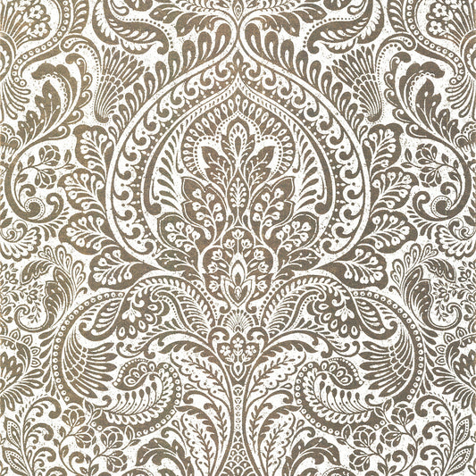 Artemis Gold Floral Damask Wallpaper