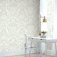 Egret Damask Wallpaper