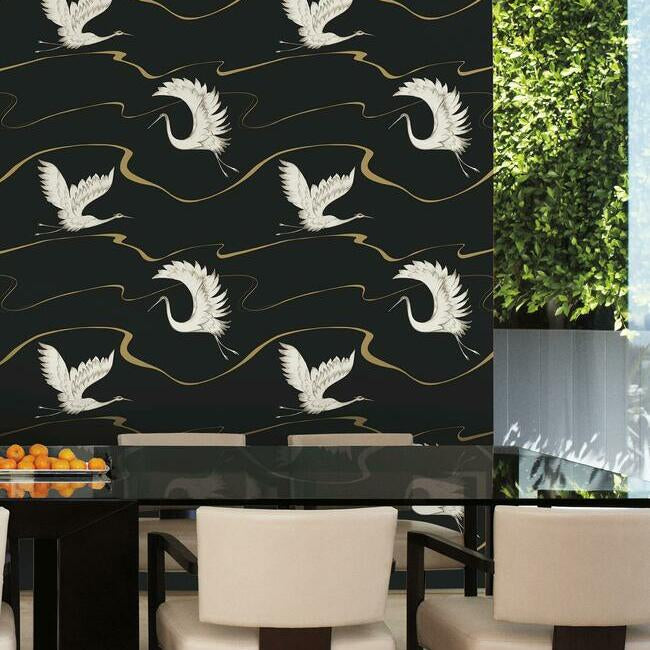 Soaring Cranes Wallpaper