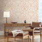 Blush Lockwood Damask Wallpaper