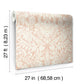 Blush Lockwood Damask Wallpaper