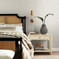 White Metallic Chevron Wallpaper
