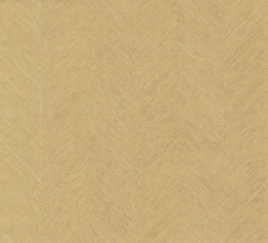 Beige Metallic Chevron Wallpaper