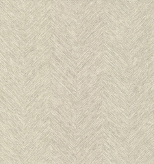 Cream Metallic Chevron Wallpaper
