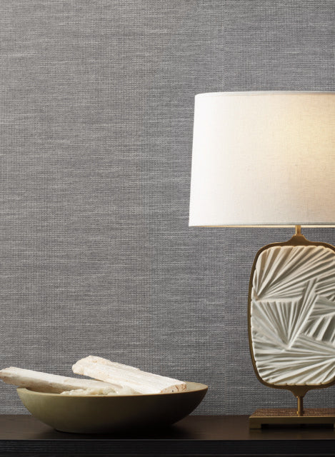 Blue Paper and Thread Weave Wallpaper