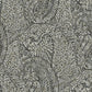 Black Kashmir Dreams Paisley Wallpaper