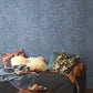 Blue Kashmir Dreams Paisley Wallpaper