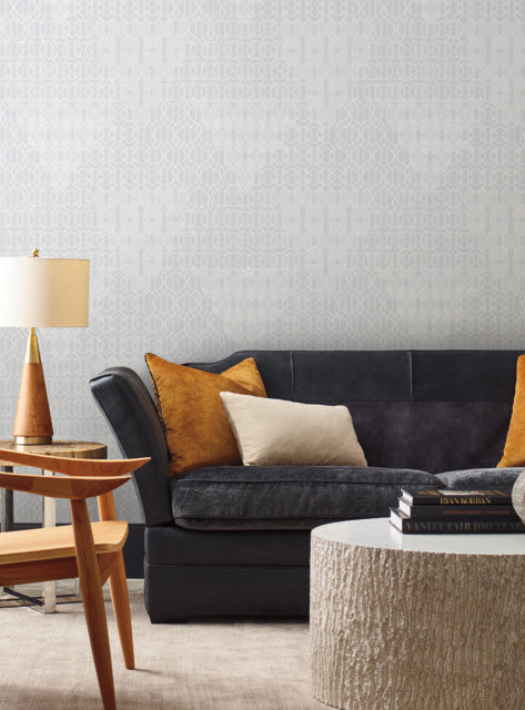 Light Blue Modern Chandelier Wallpaper