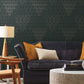 Blue Modern Chandelier Wallpaper