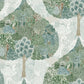 Green/Teal Mystic Forest Wallpaper