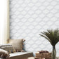 White/Gray Palisades Paperweave Wallpaper