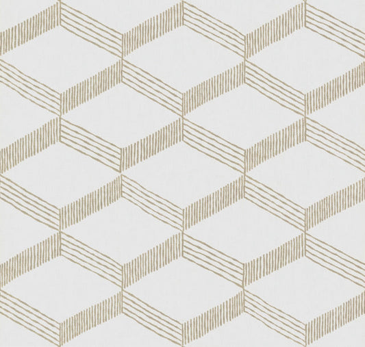 Beige/White Palisades Paperweave Wallpaper