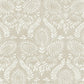 Off White Laurel Damask Wallpaper