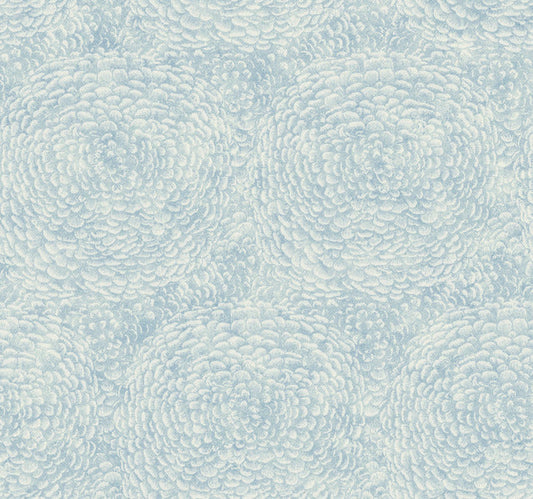 Blue Floret Wallpaper