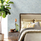 Blue Floret Wallpaper