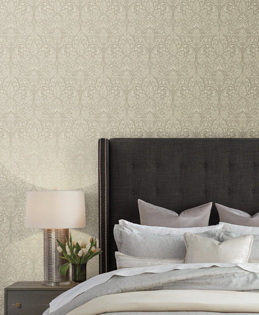 Taupe/Copper Paradise Wallpaper