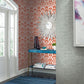 Papyrus Blue Weave Wallpaper - Faux Grasscloth