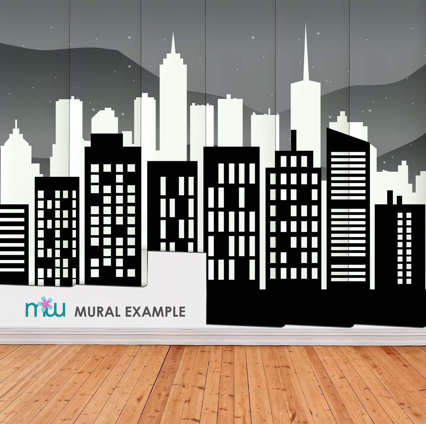 City Black Mural