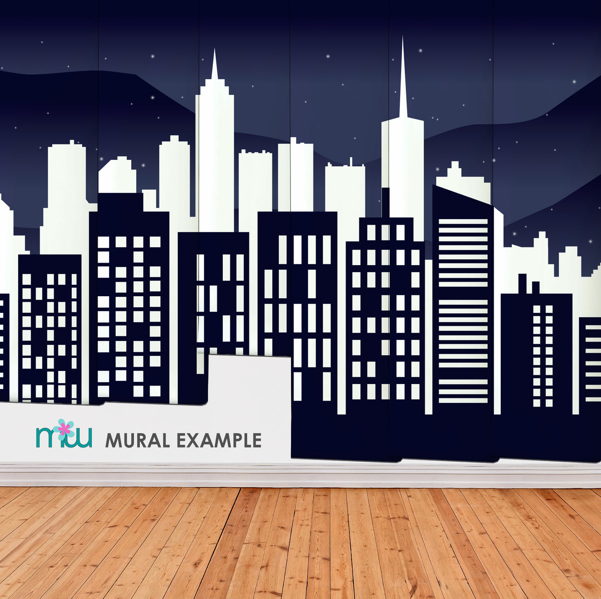 City Mural Examples City Blue Mural – It's my wall