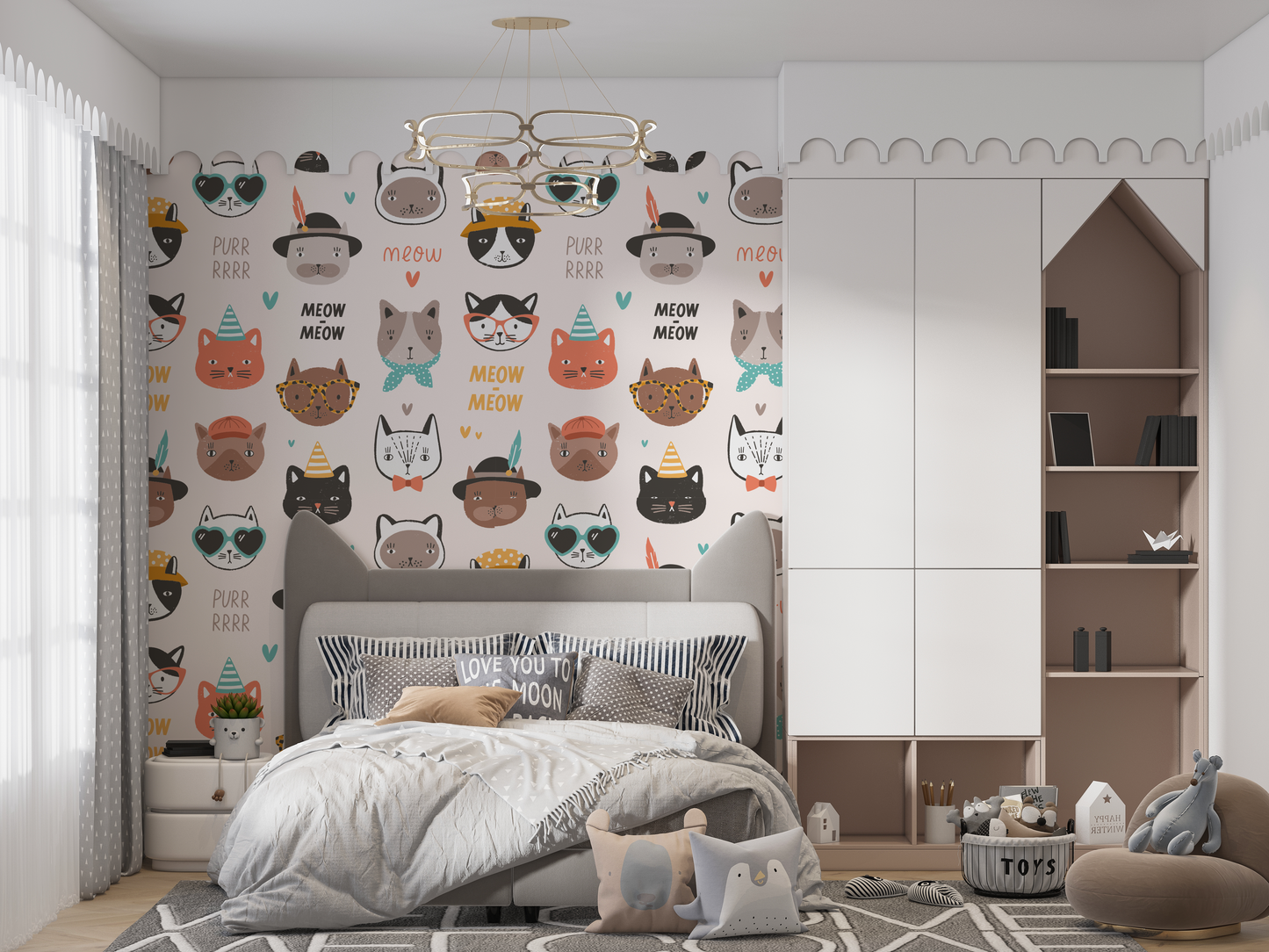 Colorfull Funny Cats wallpaper