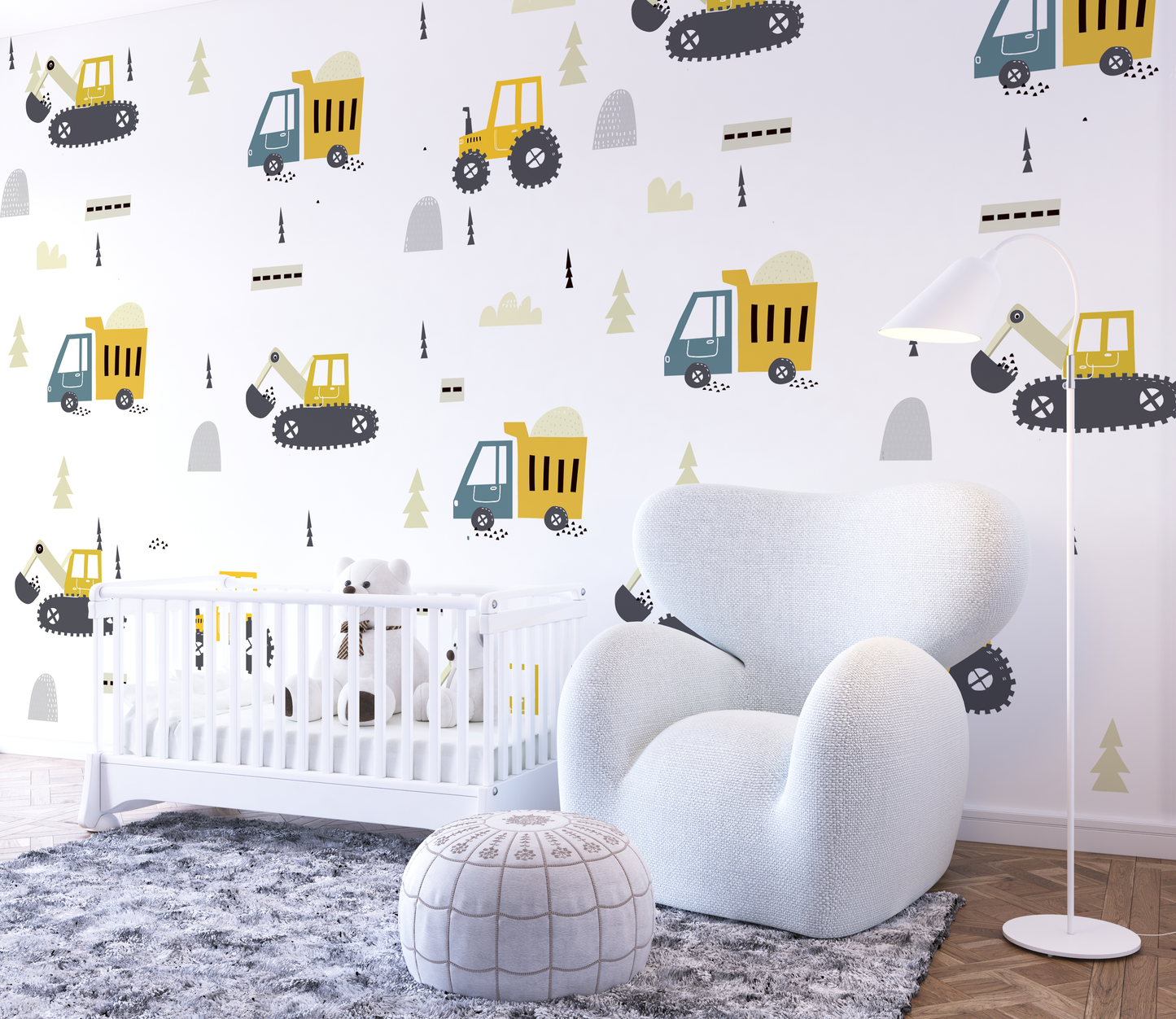 Construction truck wallpaper