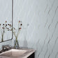 Light Blue Wavy Stripe Wallpaper