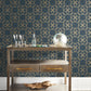 Navy Serendipity Wallpaper