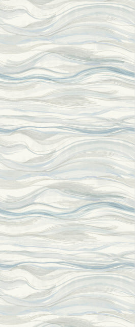 Blue Currents Wallpaper Mural