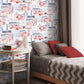 Red Disney and Pixar Cars Schematic Wallpaper