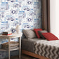Blue Disney and Pixar Cars Schematic Wallpaper