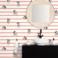 Red Disney Mickey Mouse Stripe Wallpaper