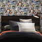 Black/Blue/Red Marvel Comics Pow! Wallpaper