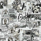 Black/White Marvel Comics Pow! Wallpaper