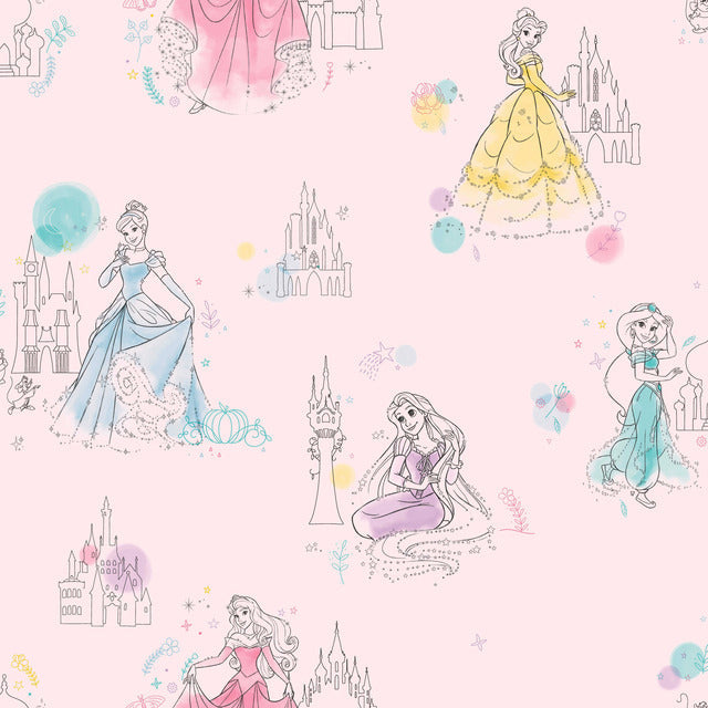 Pink Disney Princess Pretty Elegant Wallpaper
