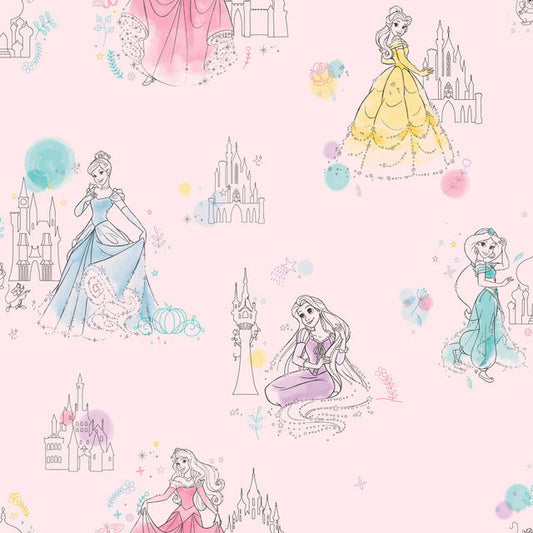 Pink Disney Princess Pretty Elegant Wallpaper