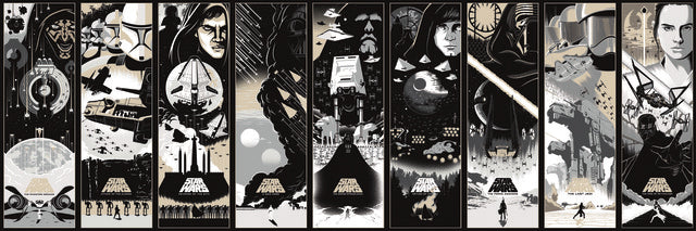 Black/White/Cream Star Wars: Celebrating The Saga Border Wallpaper Border