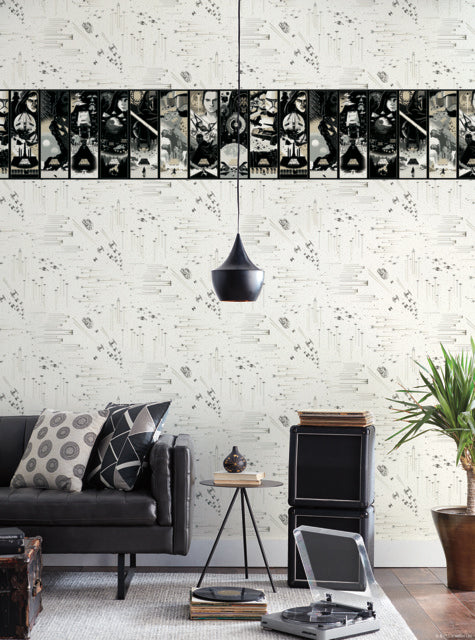 Black/White/Cream Star Wars: Celebrating The Saga Border Wallpaper Border