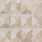 White Burlwood Ogee Wallpaper