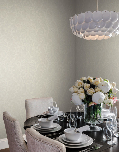 White Modern Romance Wallpaper
