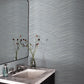 Smokey Blue Glistening Chevron Wallpaper