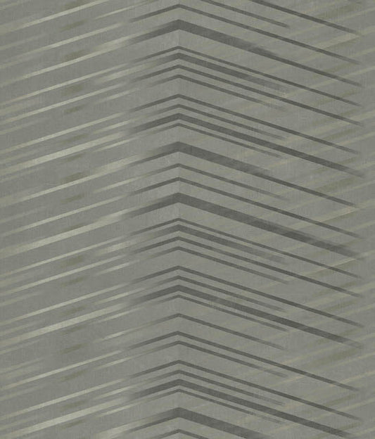 Charcoal Glistening Chevron Wallpaper