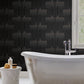 Black/Copper Vanishing Wallpaper