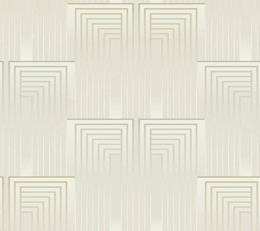 Silver/Gold Vanishing Wallpaper