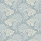 Light Blue Dancing Leaves Wallpaper